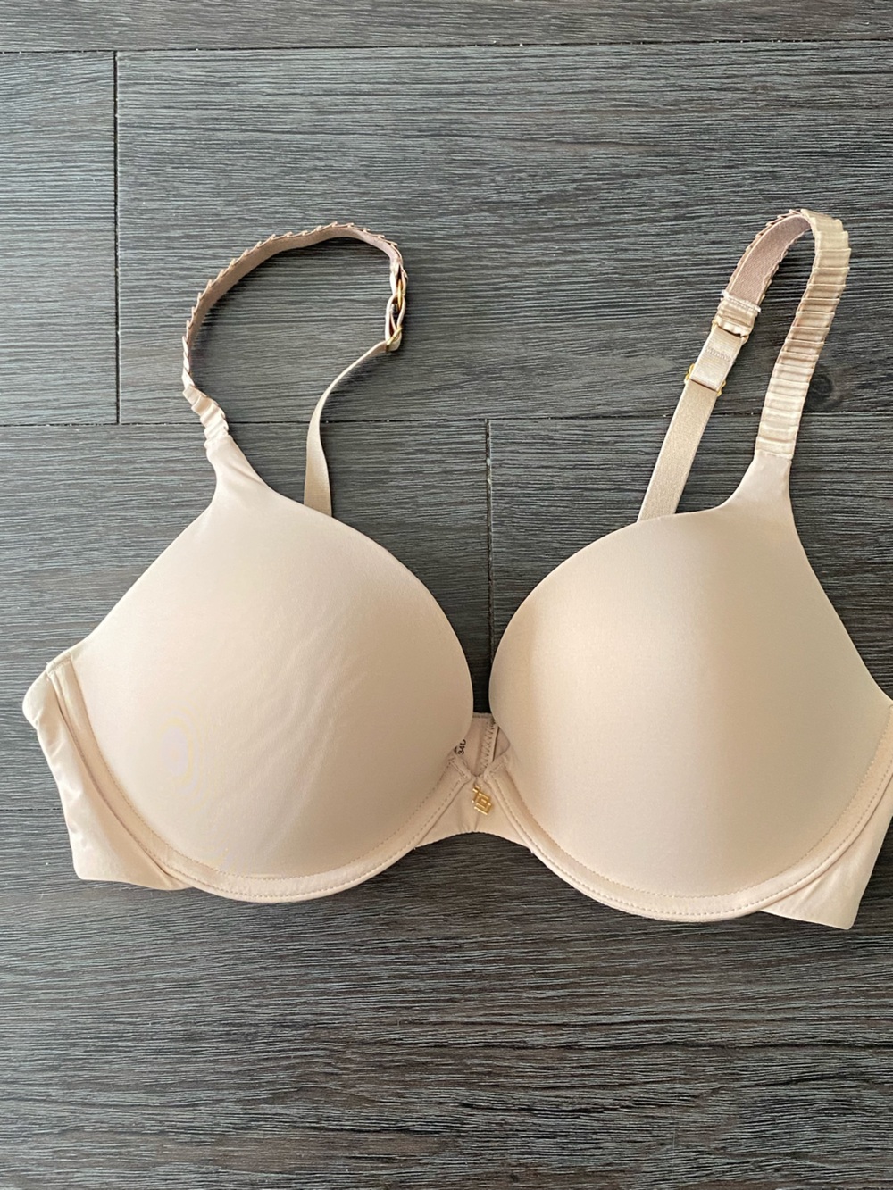 Thirdlove 34D 24/7 Memory Foam Push-Up Bra Nude Beige
